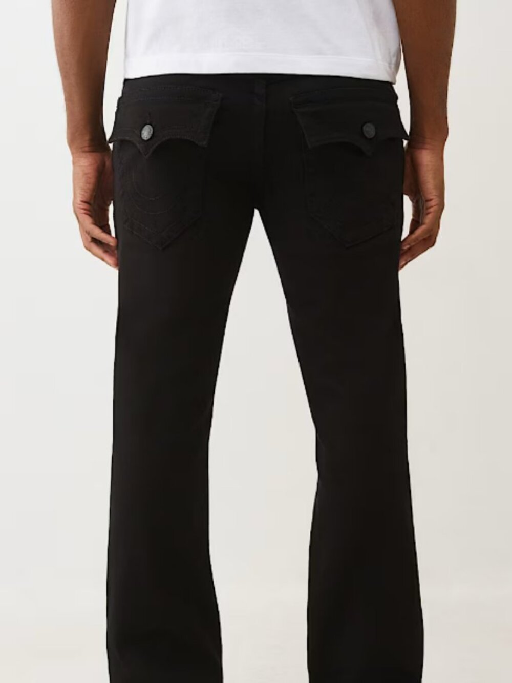 TRUE RELIGION RICKY SN BLACK STRAIGHT JEANS 32 / 32